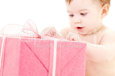 baby boy with gift box #2
