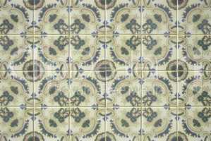 Traditional Portuguese glazed tiles