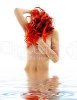 red passion in water