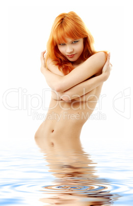 topless redhead