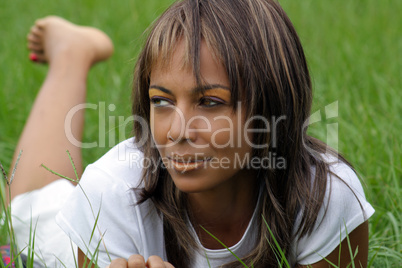Woman in a Grassy Field (1)