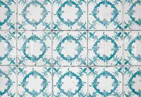 Traditional Portuguese glazed tiles