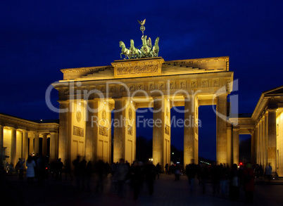 Berlin Brandenburger Tor Nacht - Berlin Brandenburg Gate night 03