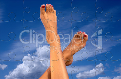 legs over sky puzzle