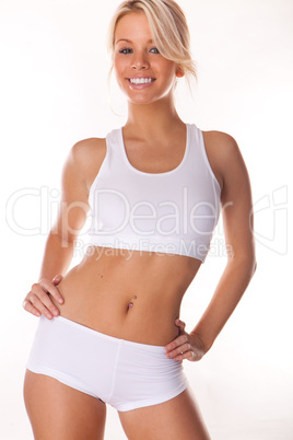 Smiling fitness beauty