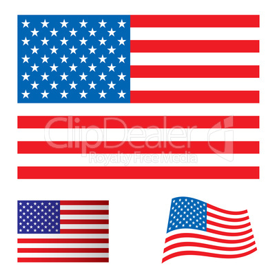 USA flag set