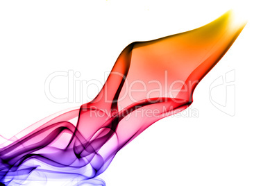 Bright colorful fume abstract shapes