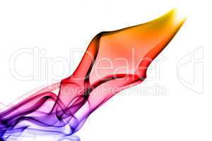 Bright colorful fume abstract shapes