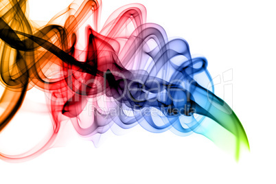 Colored Abstract puff of smoke