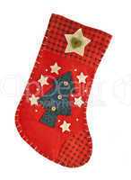 Red Christmas stocking for gifts