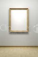 blank frame in the gallery