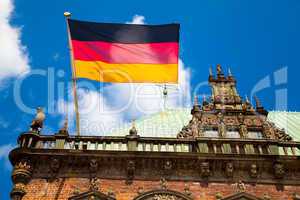 Bremer Rathaus und die deutsche Fahne