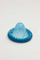 blaues Kondom
