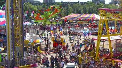 aerial above carnival, Canada