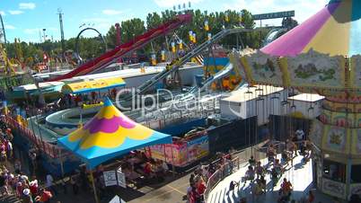 aerial ride above carnival