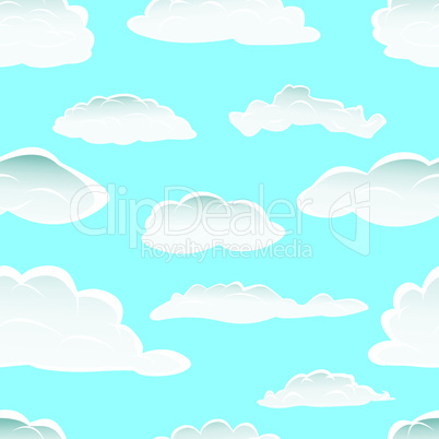 seamless clouds pattern