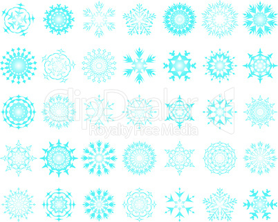 seamless snowflakes background