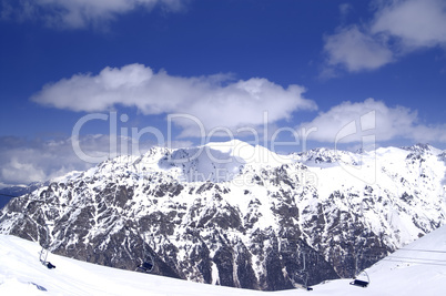 Chair-lift at ski resort