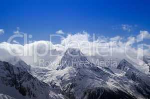 Mountains in cloud