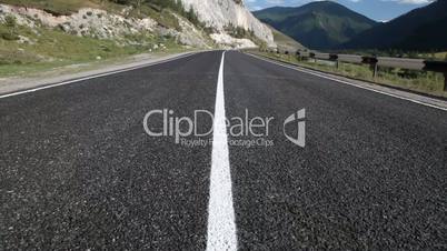 Mountain road in Russian Altai
