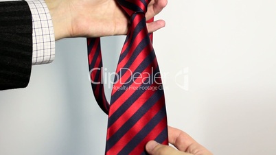Isolated silk Necktie for successful Business people