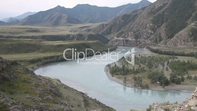 Mountain rivers Chuya and Katun in Russian Altai