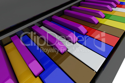 Grand piano keys