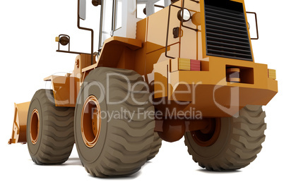 Bulldozer on wheels