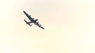 aircraft, WWII Avro Lancaster bomber flyby