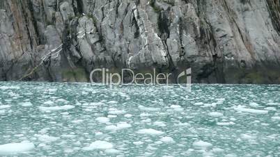 Glacial ice rock cliff from boat P HD 8323