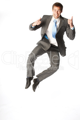 businessman jump