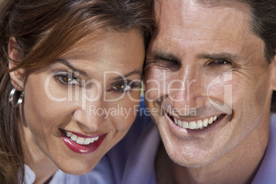 Successful Happy Middle Aged Man and Woman Couple Portrait