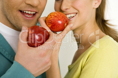 Apfel essen