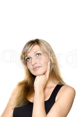 Young woman looking surprised