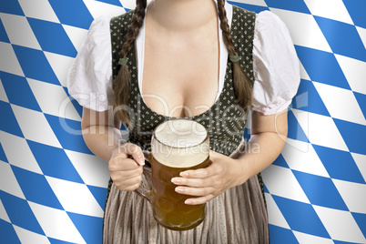 Kellnerin auf dem Oktoberfest