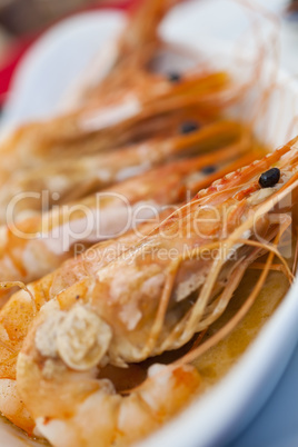 Giant Prawns or Shrimp Grilled in Garlic Butter