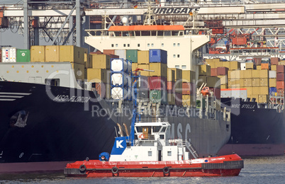 Containerterminal im Hamburger Hafen