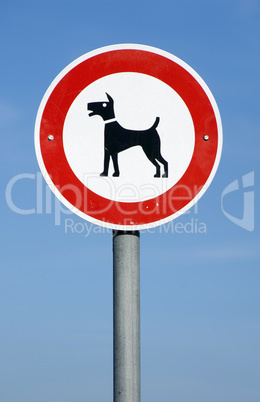 Schild: Hunde verboten