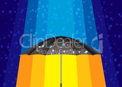 Abstract rain umbrella