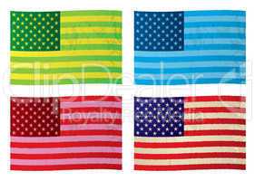 American grunge flags