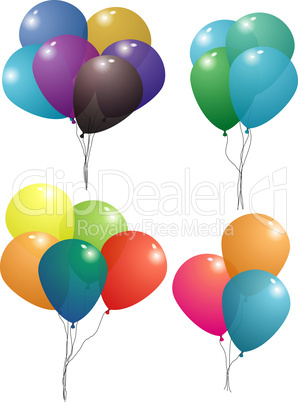 balloon set transparent