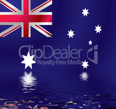 Australian flag water