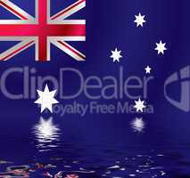 Australian flag water