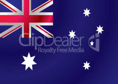 Australian flag ripple