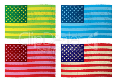American grunge flags
