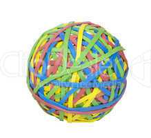 Ball of Rubber Bands - Photo Object
