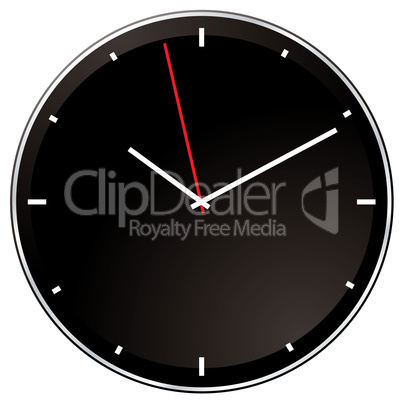 modern negative clock