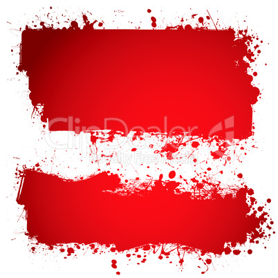 blood red ink banner