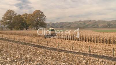 corn harvest time lapse