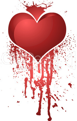 blutendes Herz